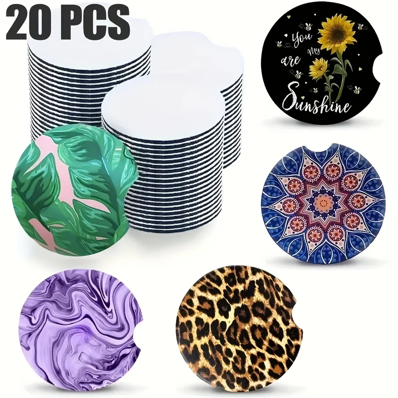 Coaster Sublimation Blank - الوقايات الفارغة التسامي ، فتح دائري