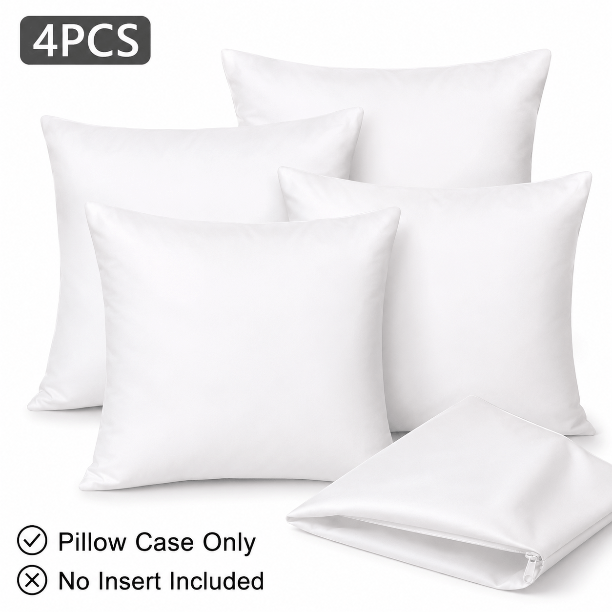 Pillow Cover Sublimation - 4 قطع أغطية وسائد فارغة للطباعة