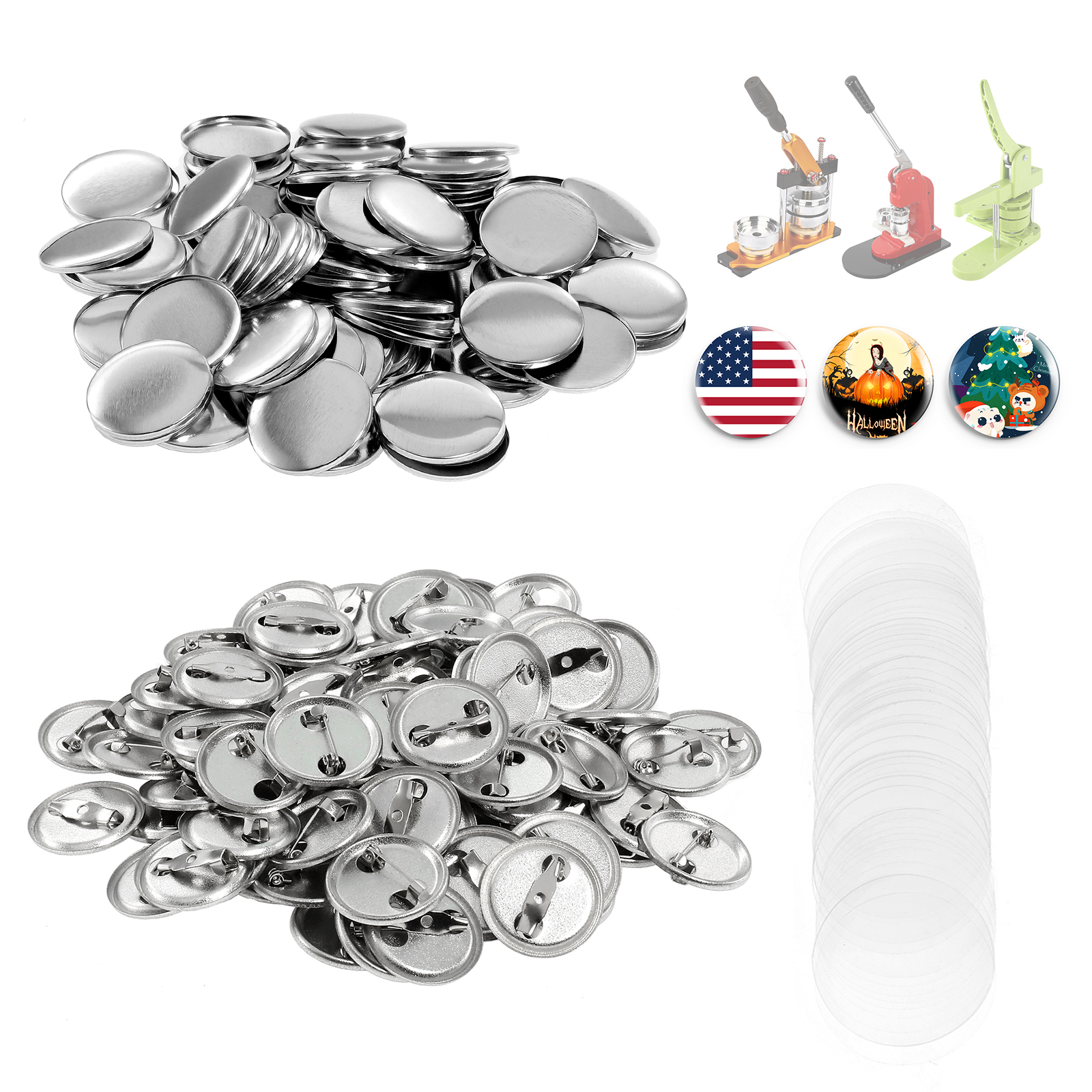 Button Badge Blank - 100 قطعة صغيرة لتقوم بها بنفسك