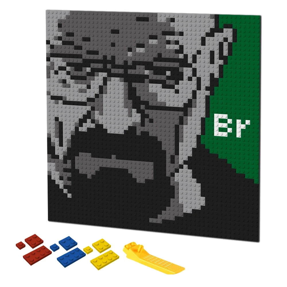 Puzzle Blank White - الرجعية بكسل الفن اللبنات فسيفساء والتر