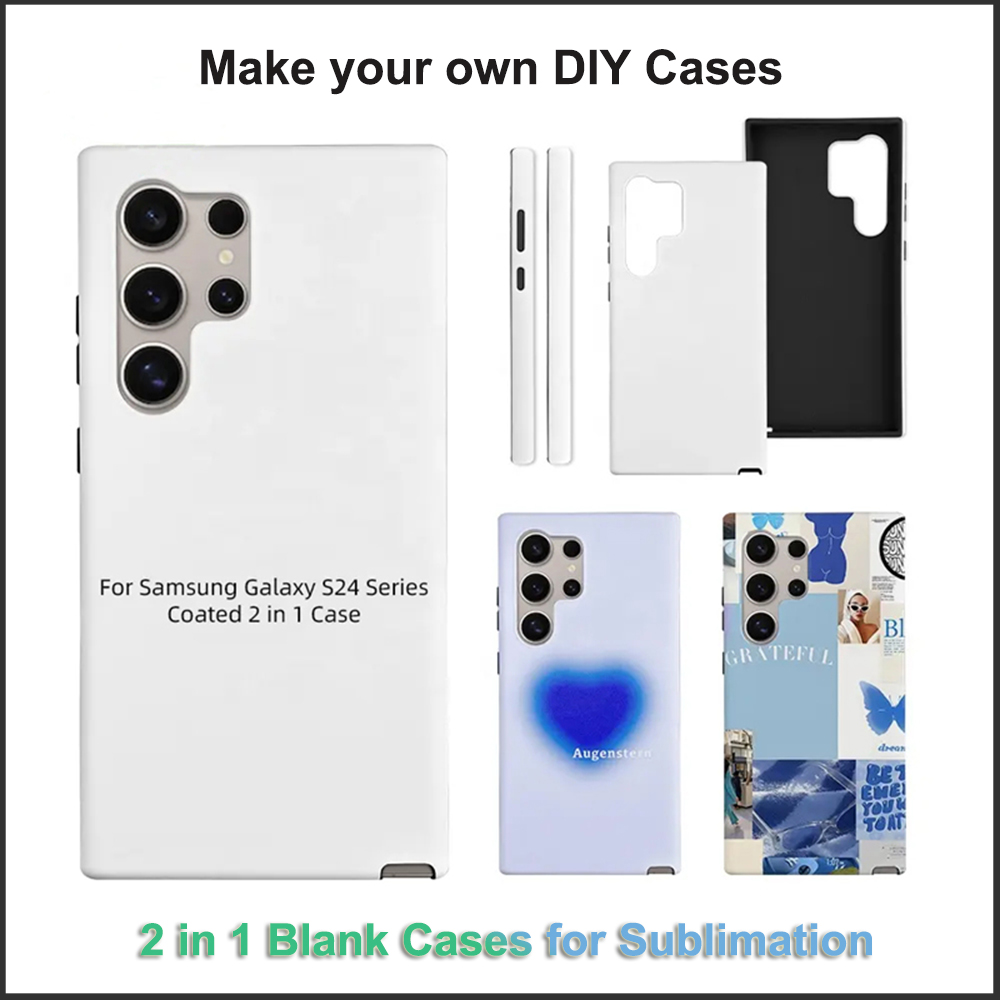 Phone Case Blank Print - 5 قطعة المغلفة 2 في 1