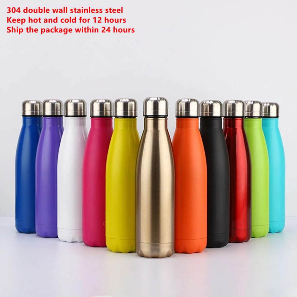 Water Bottle Blank - 350/500/750/1000 مللي زجاجات مياه فراغ السلامة