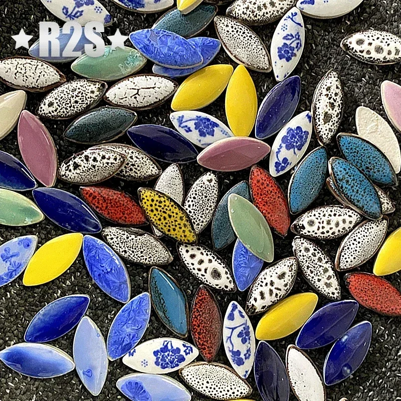 Ceramic Tile Blank - 100 جرام مزيج اللون غير النظامية