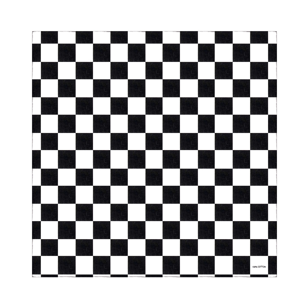 Bandana Blank White - باندانا متقلب العلم السيارات سباق القطن