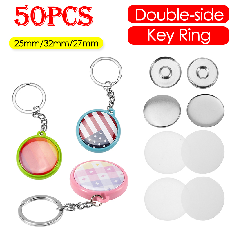 Button Badge Blank - 50 قطعة/مجموعة 25 مم 32 مم