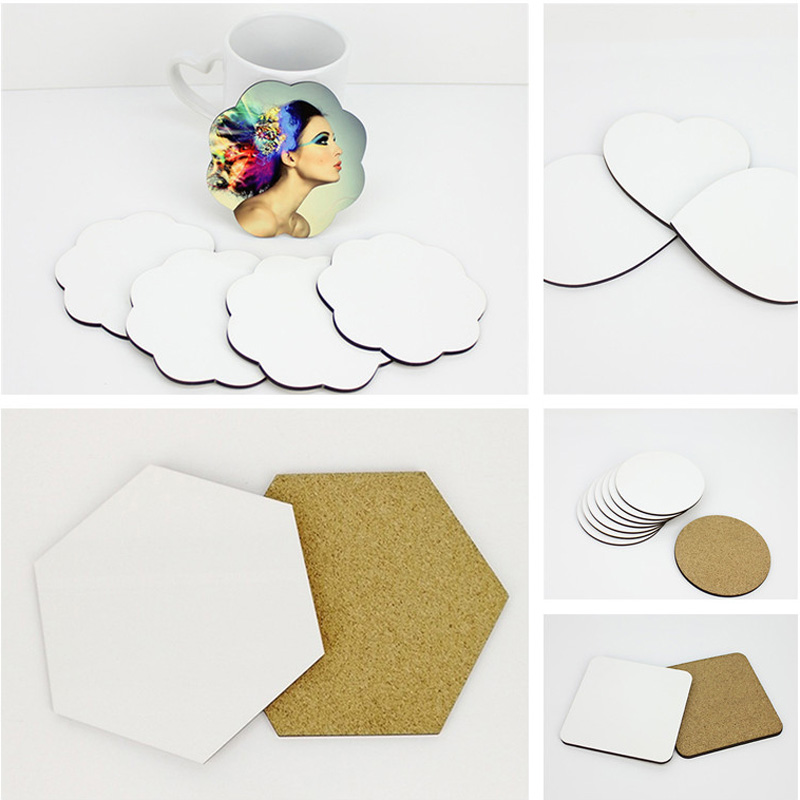 Coaster Sublimation Blank - 100 قطعة/الوحدة لتقوم بها بنفسك التسامي
