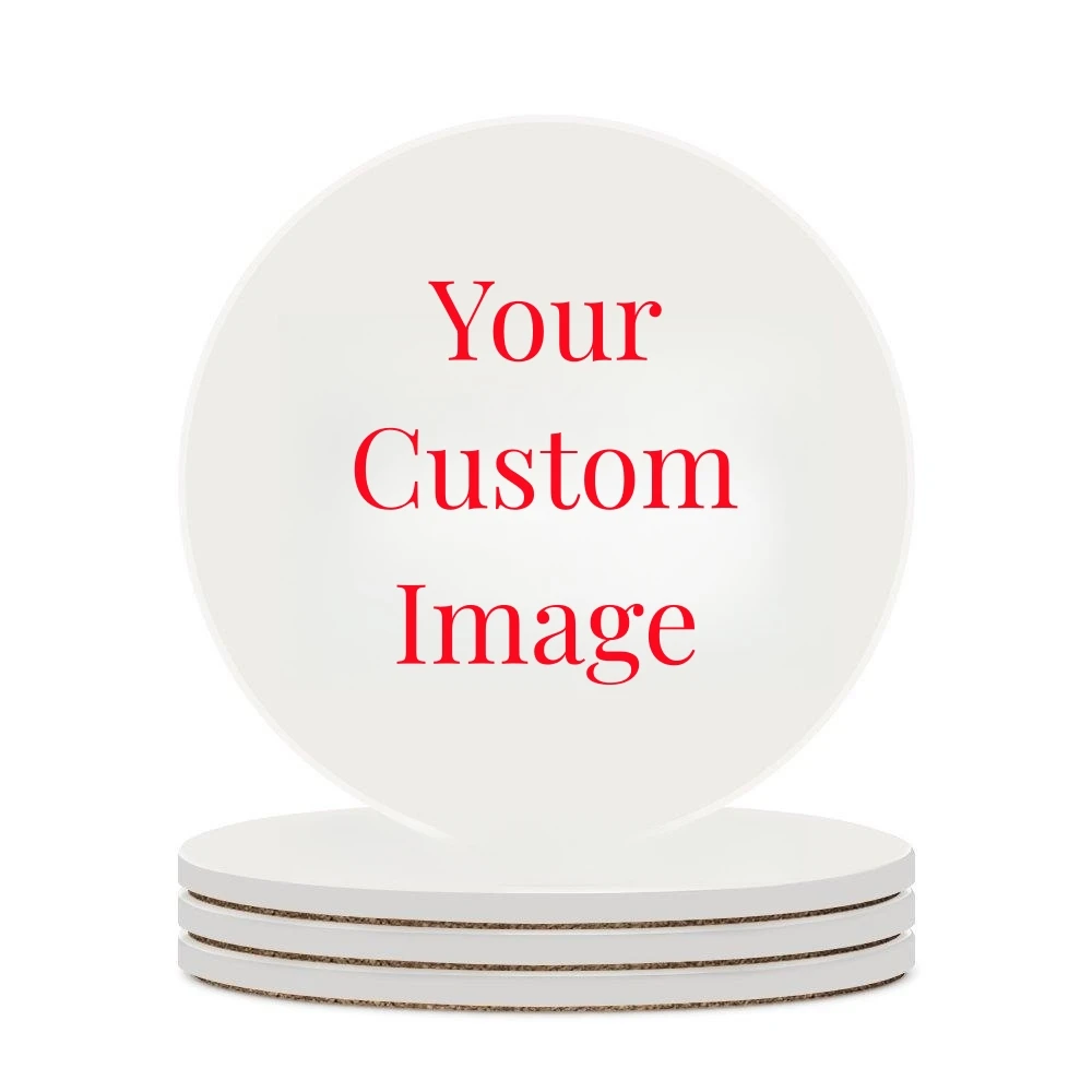 Coaster Sublimation Blank - الوقايات السيراميك ماصة مع دعم الفلين