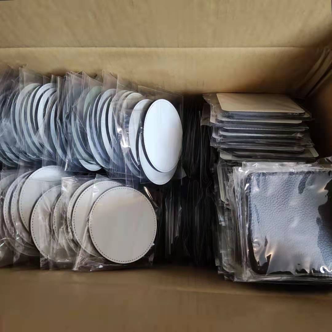 Coaster Sublimation Blank - 50 قطعة/الوحدة 10*10 سنتيمتر جديد فارغة