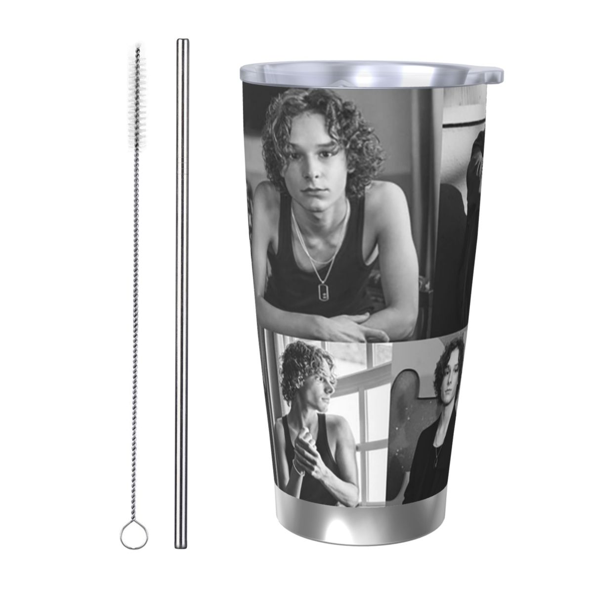 Tumbler 20Oz White - أبيض وأسود ميسون لهم كولاج بهلوان