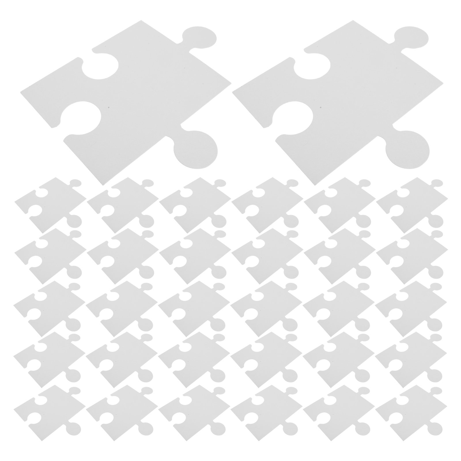 Puzzle Blank White - 60 قطعة من قطع الألغاز البيضاء