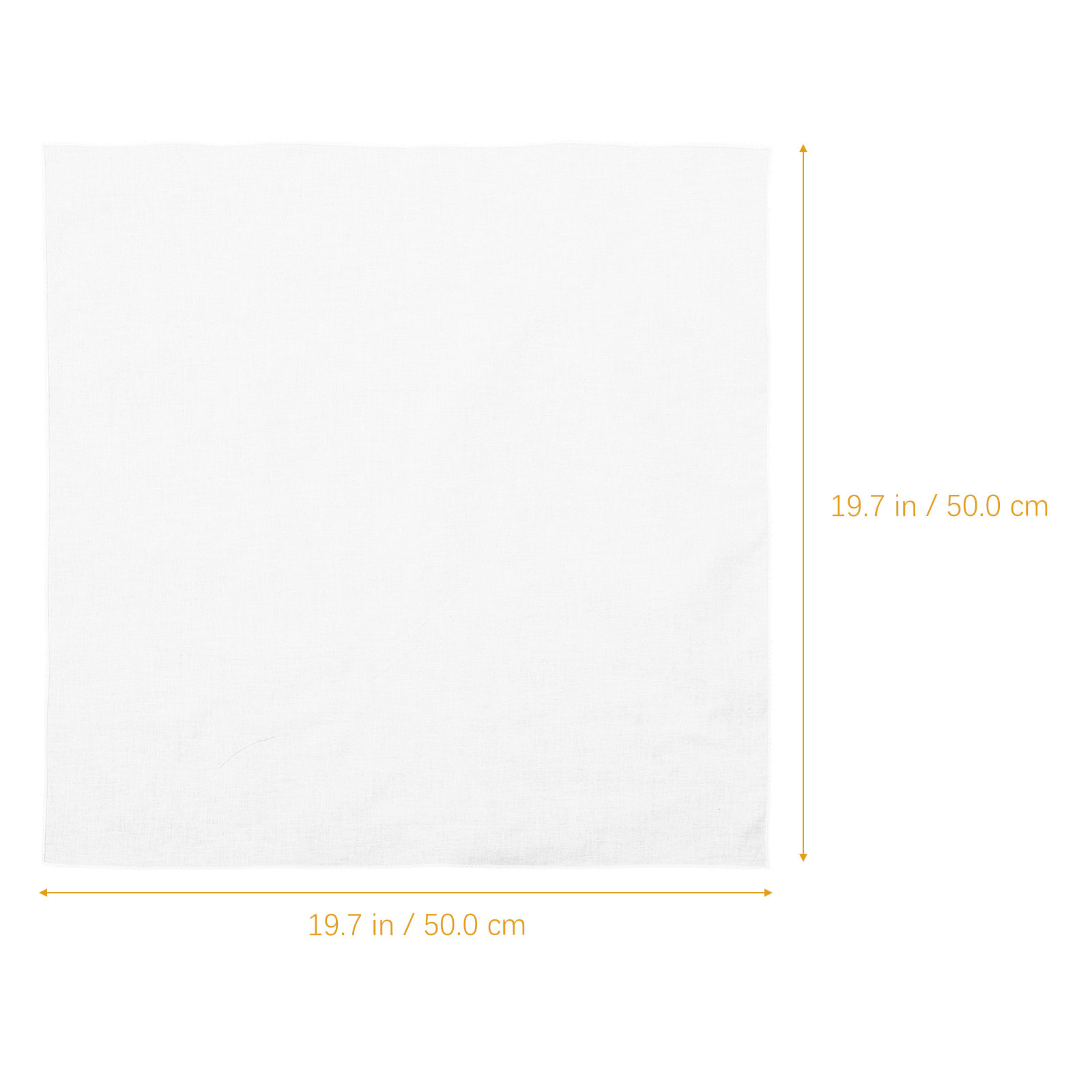 منديل قطني أبيض مربع الشكل للح - مراجعة Bandana Blank White وسعره