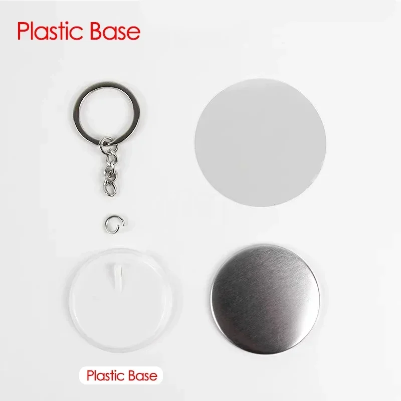 100 قطعة 44 مللي متر 58 مللي م - مراجعة Button Badge Blank وسعره