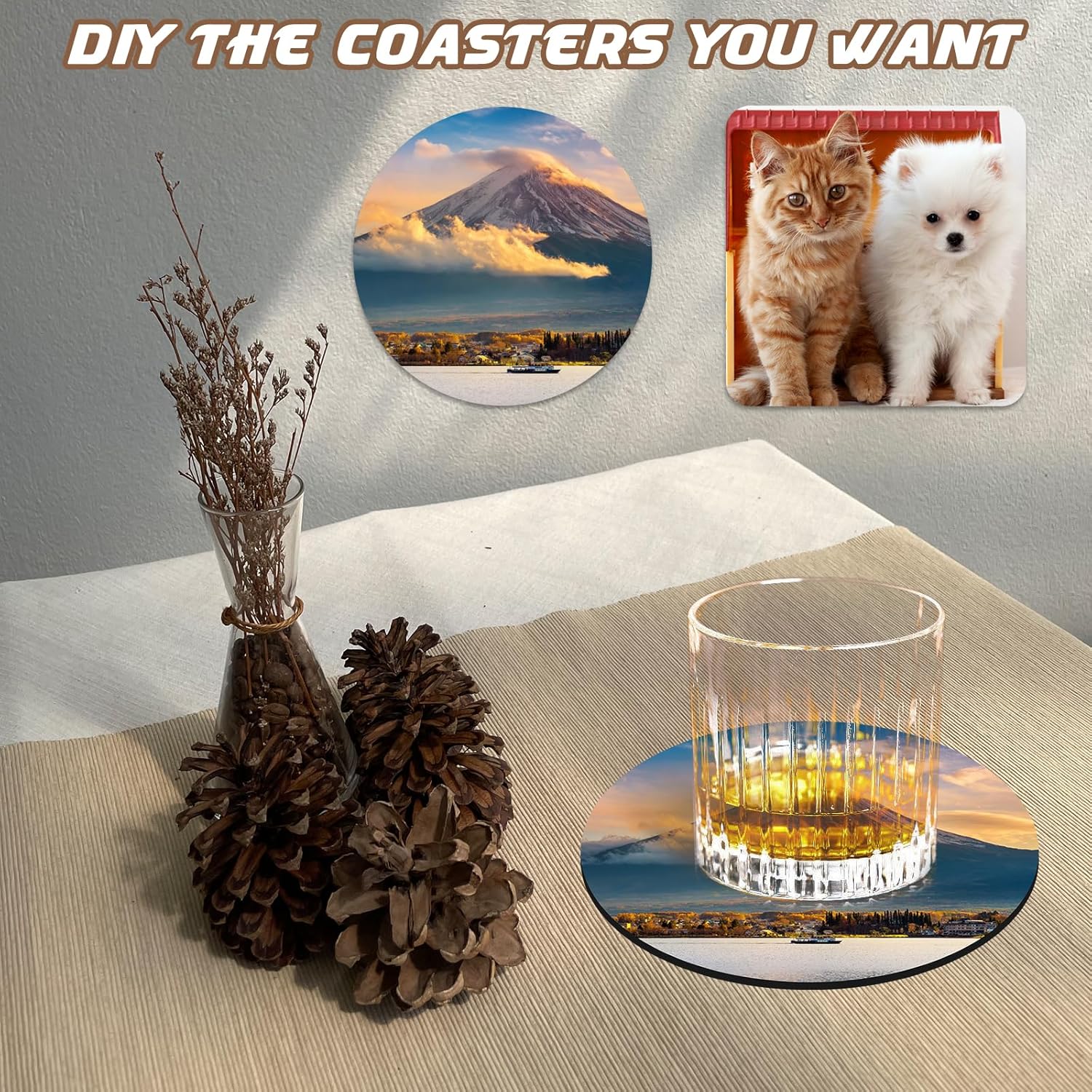 مجموعة فارغة من قواعد الأكواب  - مراجعة Coaster Sublimation Blank وسعره