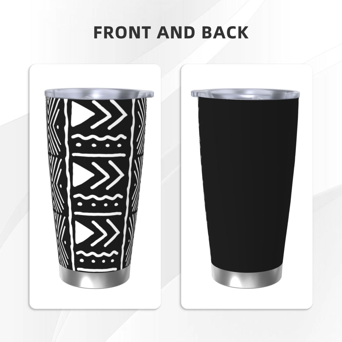 أبيض وأسود الأفريقي Bogolan ال - مراجعة Tumbler 20Oz White وسعره
