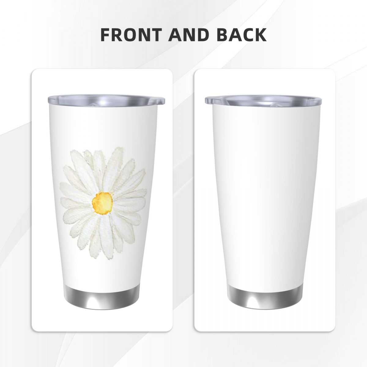 رسمت باليد واحدة قليلا الأبيض  - مراجعة Tumbler 20Oz White وسعره