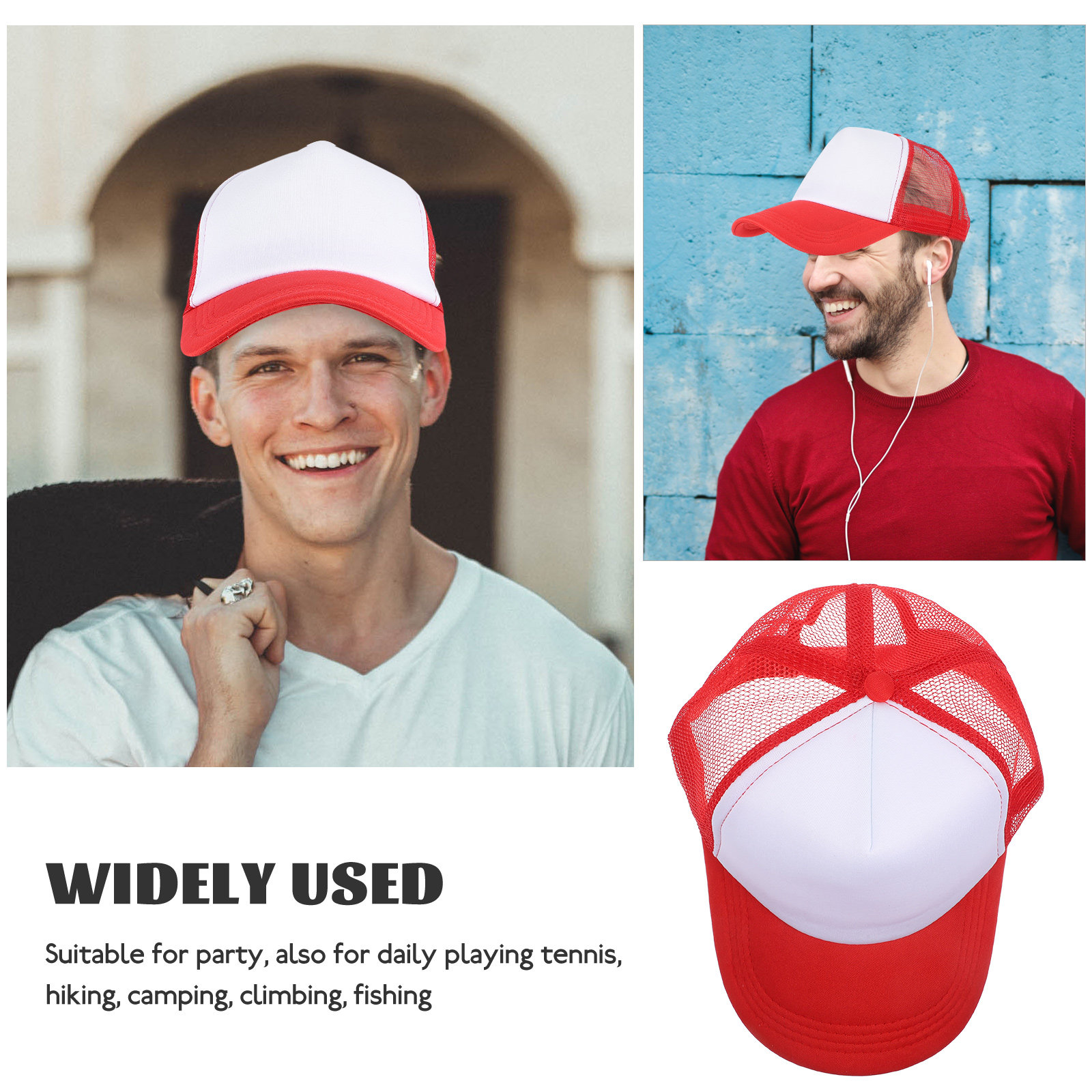 10 قطع قبعات بيسبول شبكية فارغ - مراجعة Hat Sublimation Blank وسعره