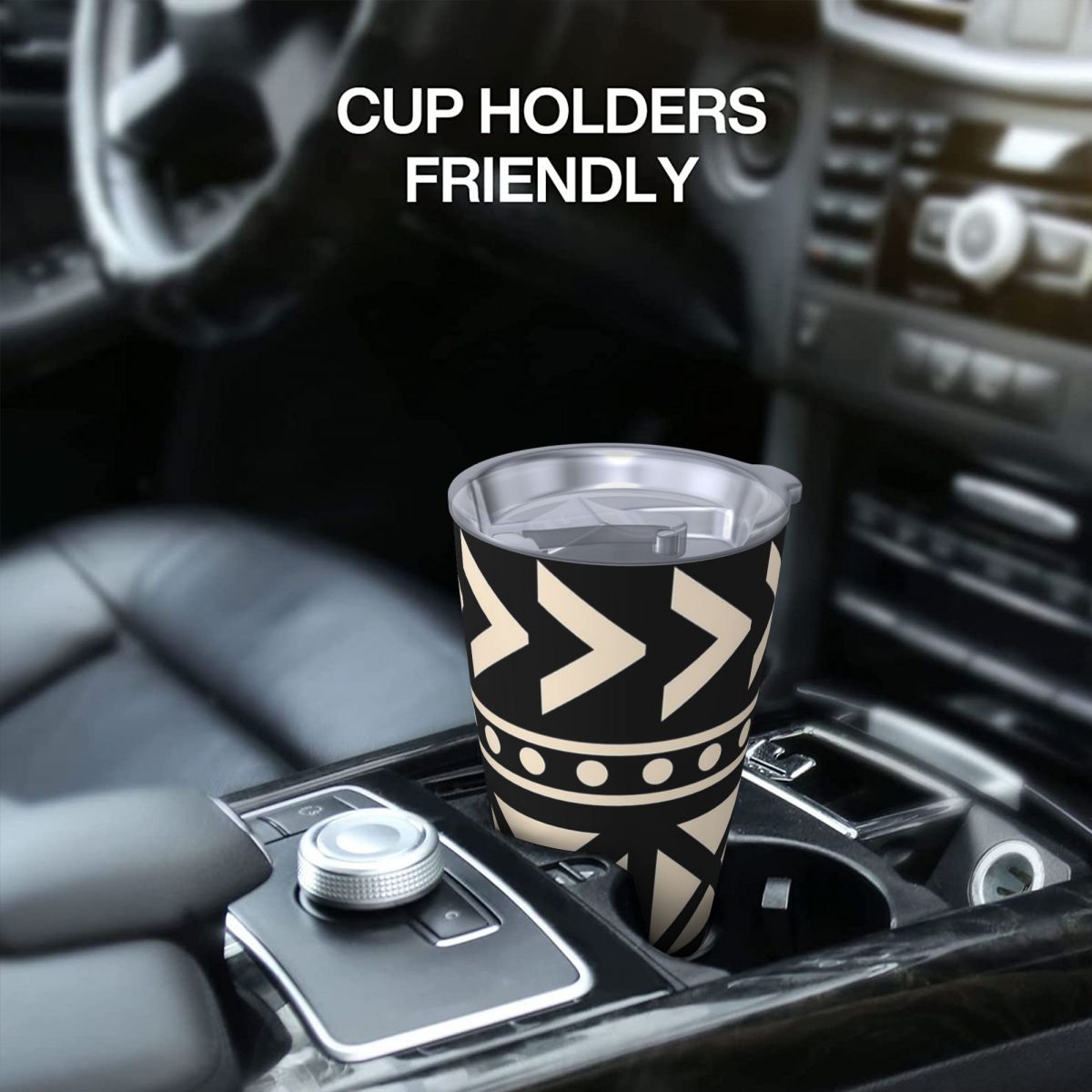 قماش الطين الأفريقي أبيض وأسود - مراجعة Tumbler 20Oz White وسعره