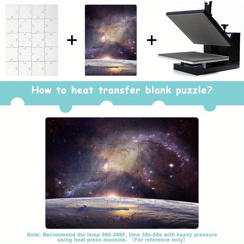 6 قطع من ألغاز التسامي الفارغة - مراجعة Puzzle Blank White وسعره