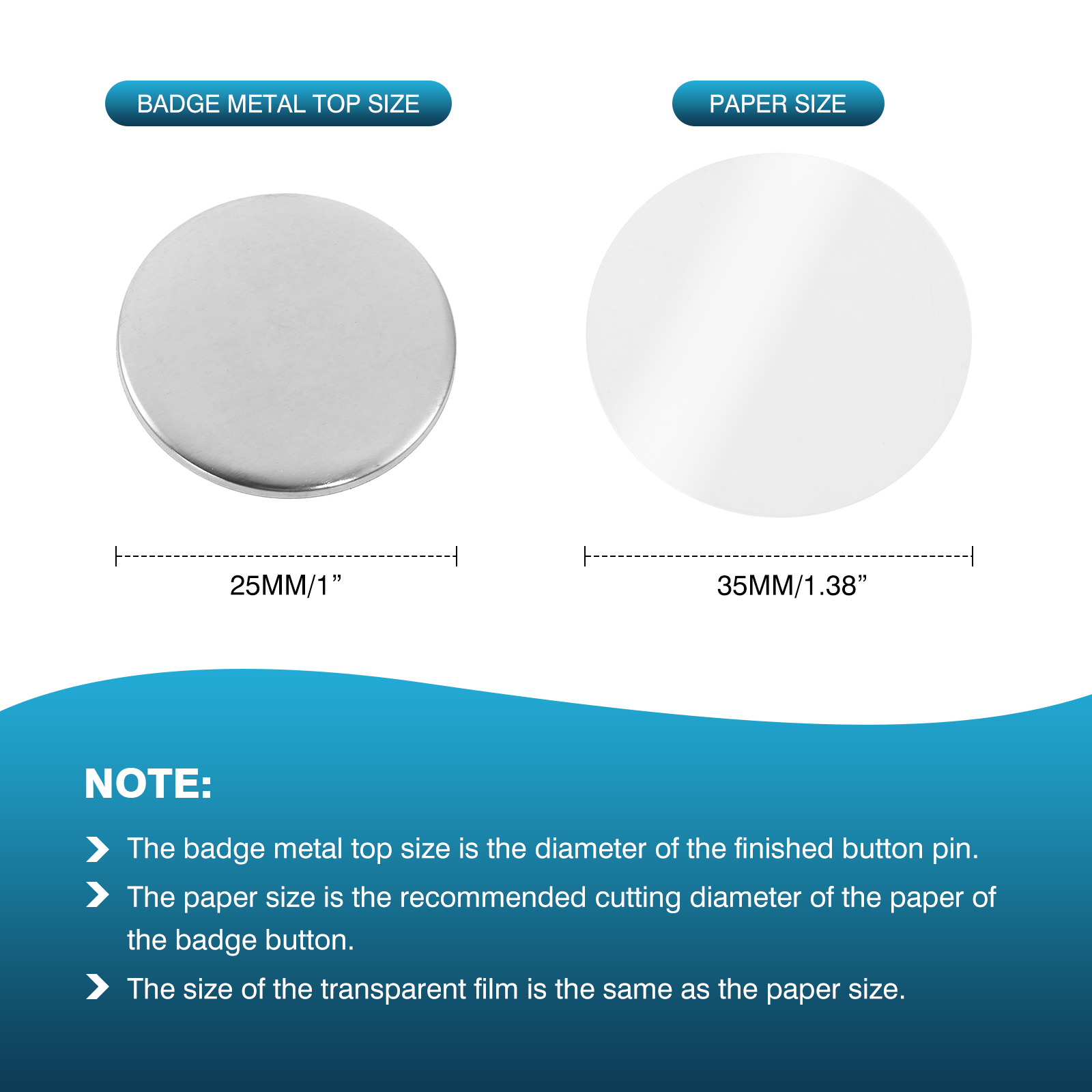 100 قطعة صغيرة لتقوم بها بنفسك - مراجعة Button Badge Blank وسعره