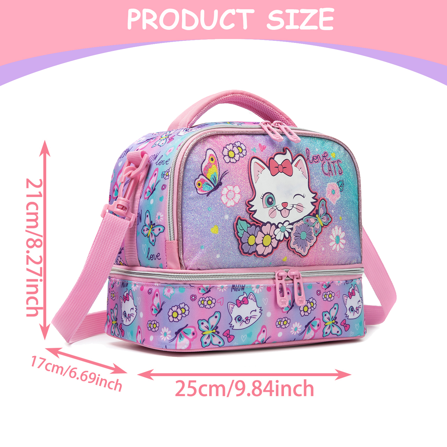 حقيبة غداء مزدوجة الطبقات بطبا - مراجعة Tote Bag Sublimation وسعره