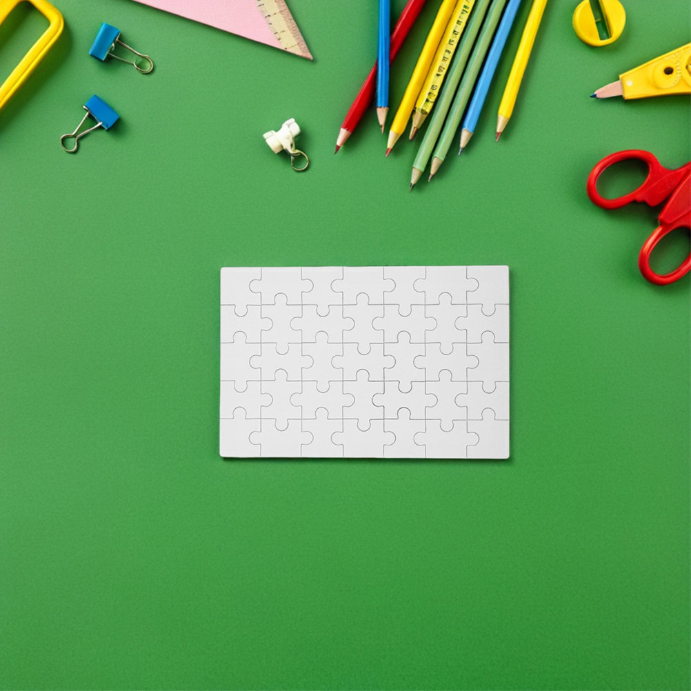 12 قطعة من قطع الألغاز الفارغة - مراجعة Puzzle Blank White وسعره