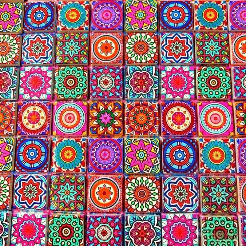 فسيفساء سيراميك بطباعة الماندا - مراجعة Ceramic Tile Blank وسعره
