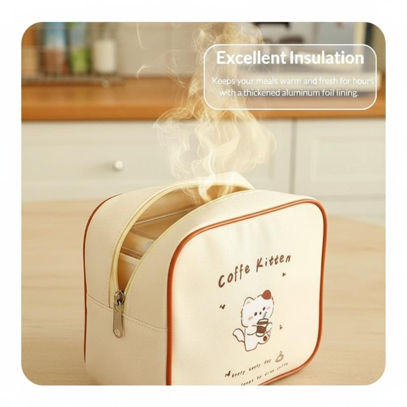 حقيبة غداء معزولة بتصميم كرتون - مراجعة Tote Bag Sublimation وسعره