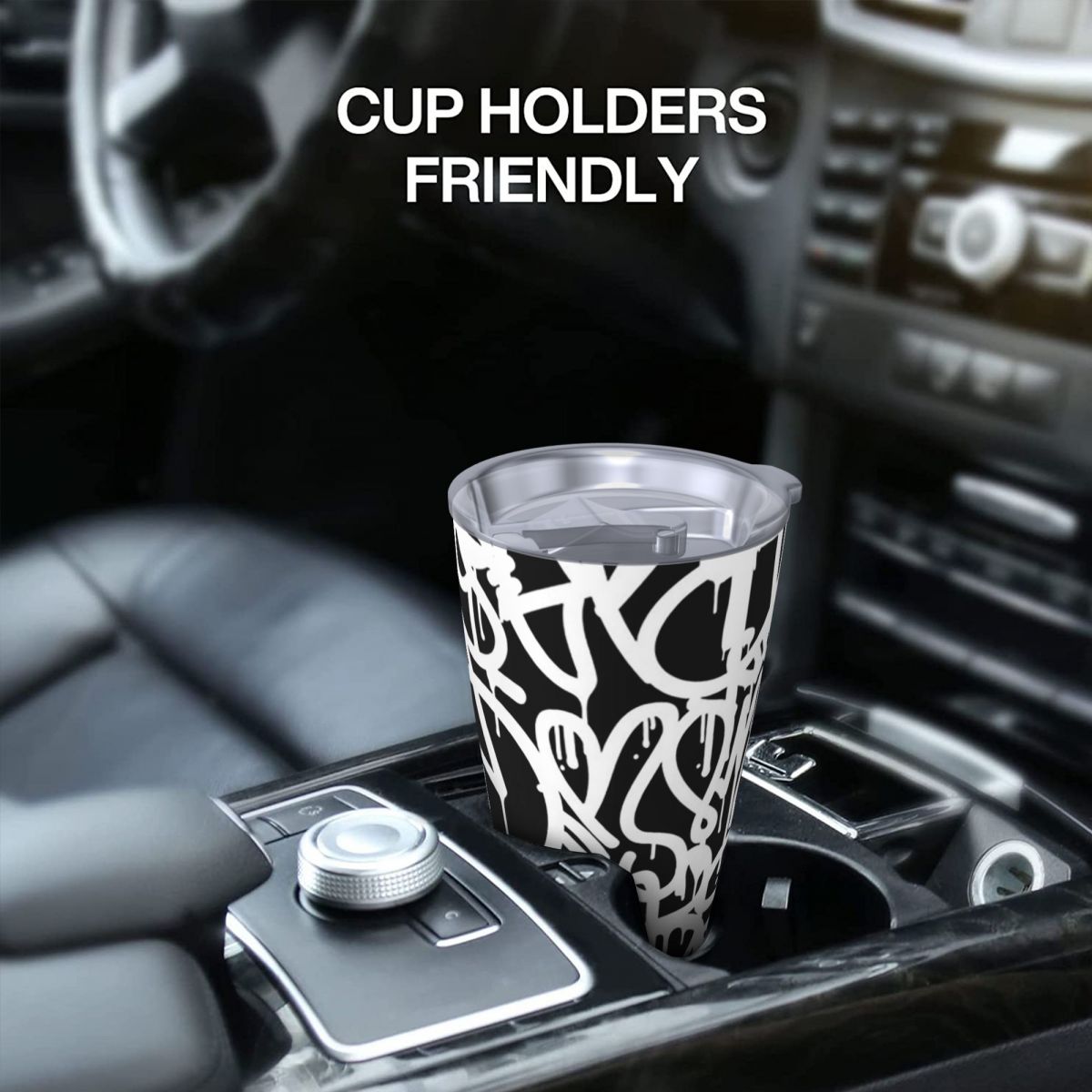 أبيض وأسود الكتابة على الجدران - مراجعة Tumbler 20Oz White وسعره