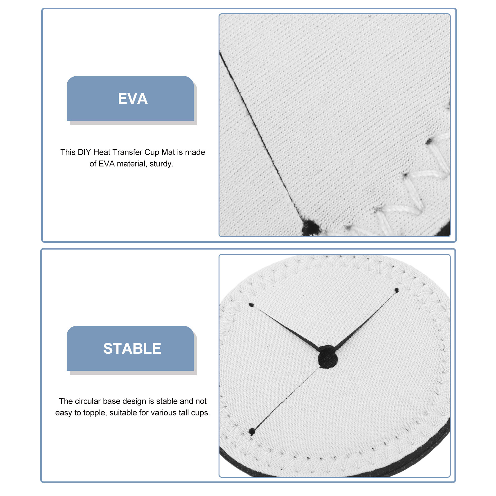 4 قطع من حاملات الأكواب القابل - مراجعة Coaster Sublimation Blank وسعره