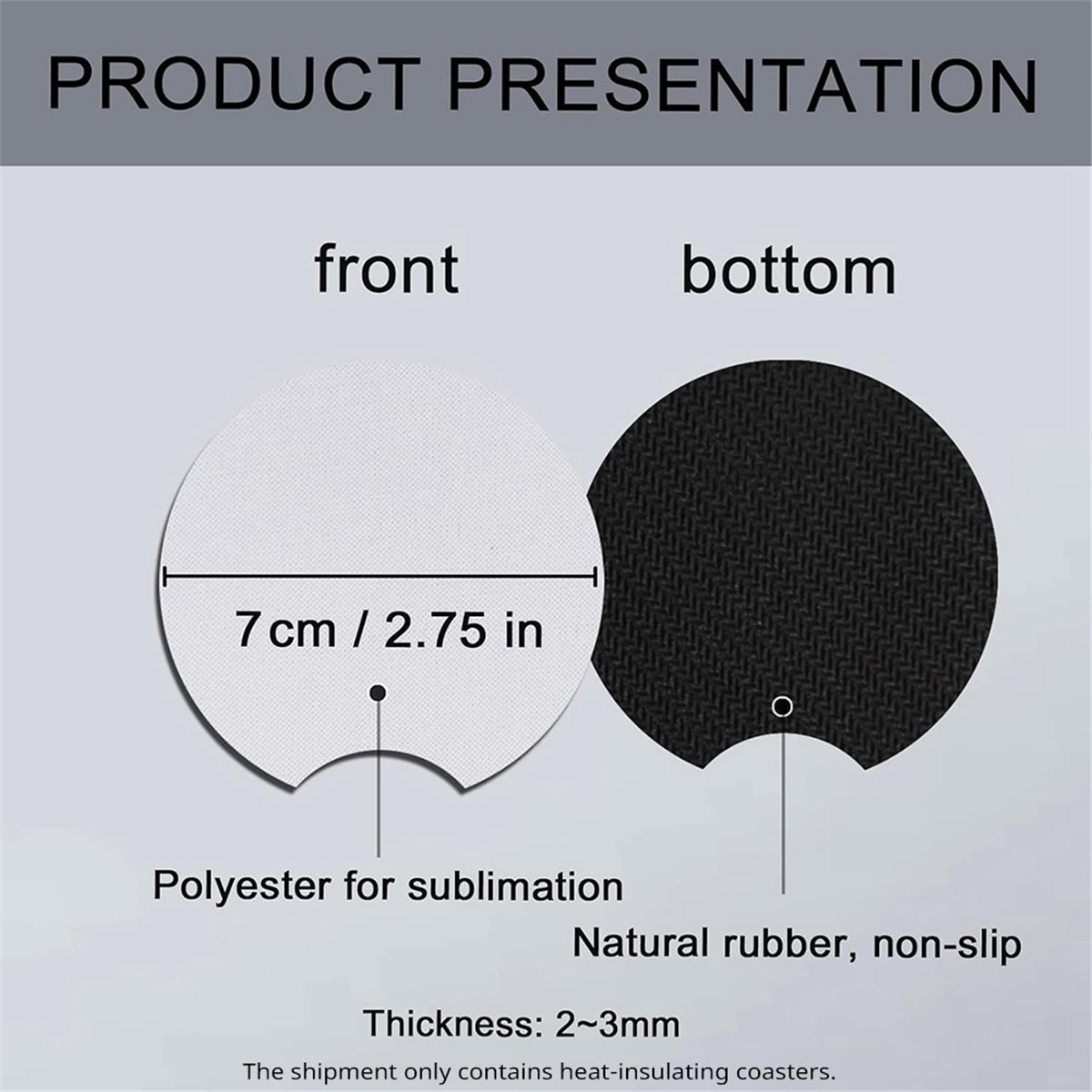 قواعد أكواب دائرية فارغة للطبا - مراجعة Coaster Sublimation Blank وسعره