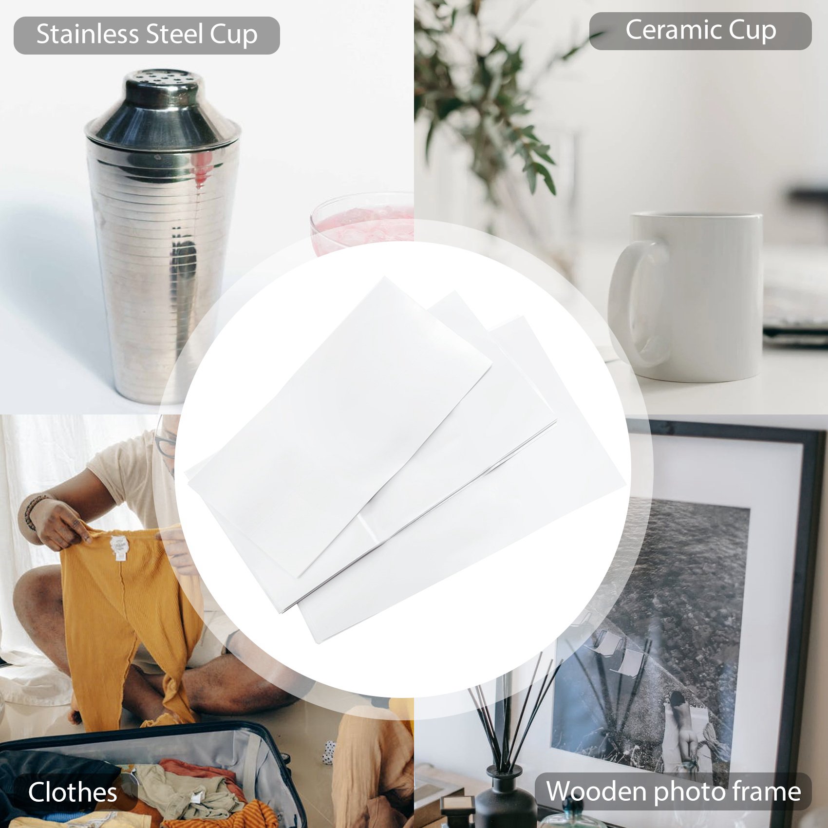 -FTGT 30 قطعة من فيلم التغليف  - مراجعة Sublimation Mug White وسعره