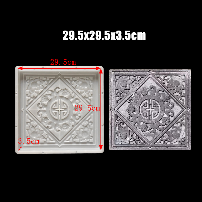 خطوة الحجر قالب الاسمنت مربع ف - مراجعة Ceramic Tile Blank وسعره