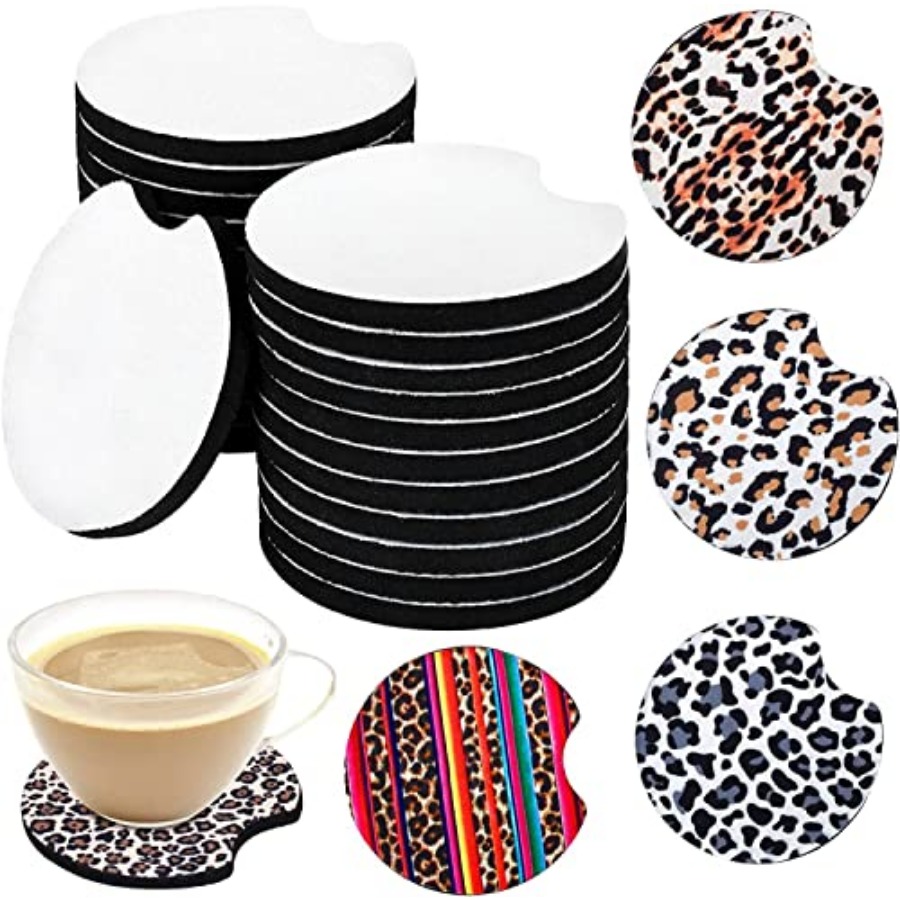 40 قطعة من حاملات الأكواب الفا - مراجعة Coaster Sublimation Blank وسعره