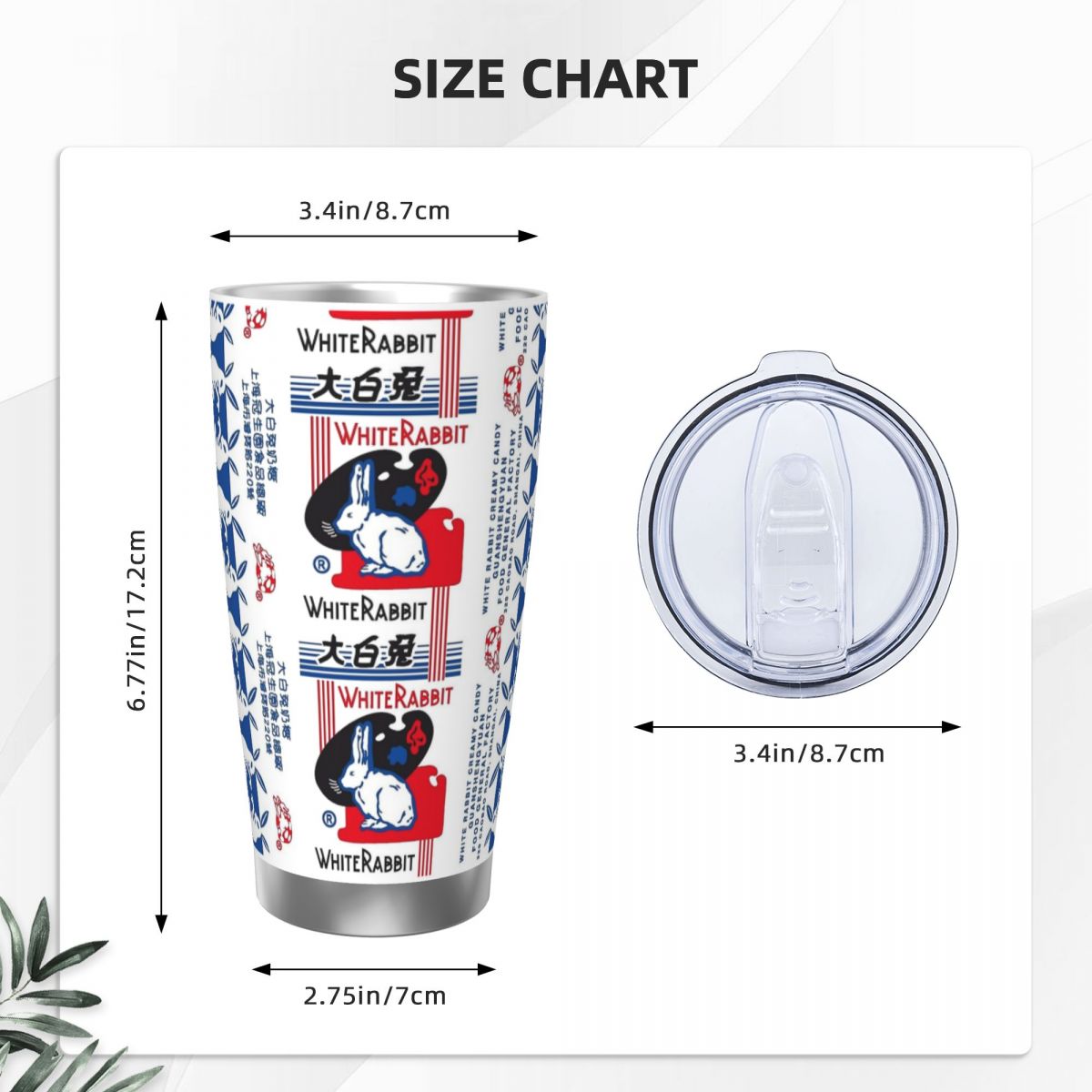 الأرنب الأبيض الحلوى الفولاذ ا - مراجعة Tumbler 20Oz White وسعره