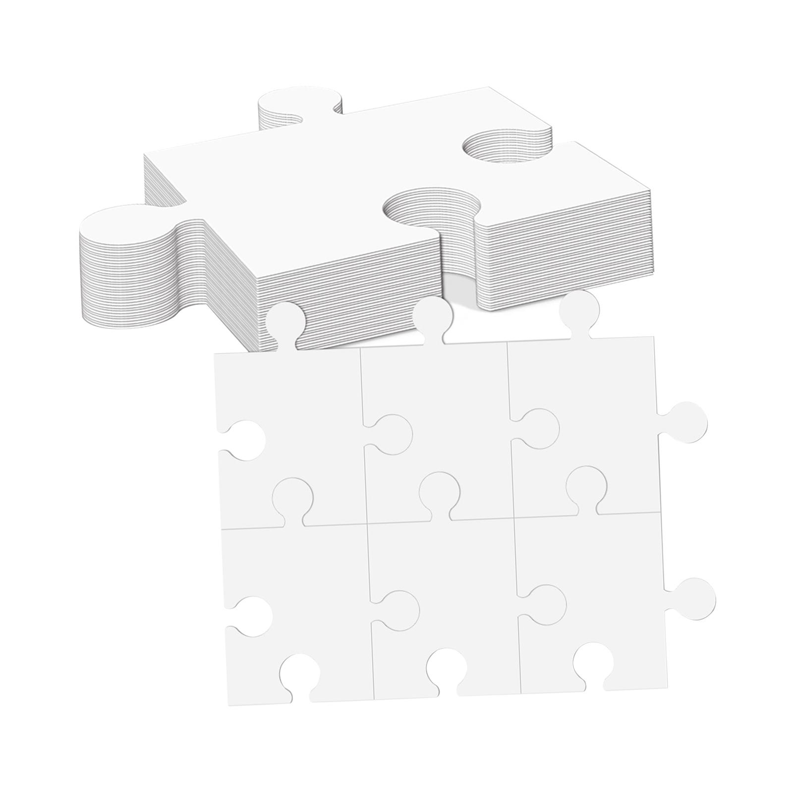 ألواح كرتونية بيضاء فارغة للأل - مراجعة Puzzle Blank White وسعره
