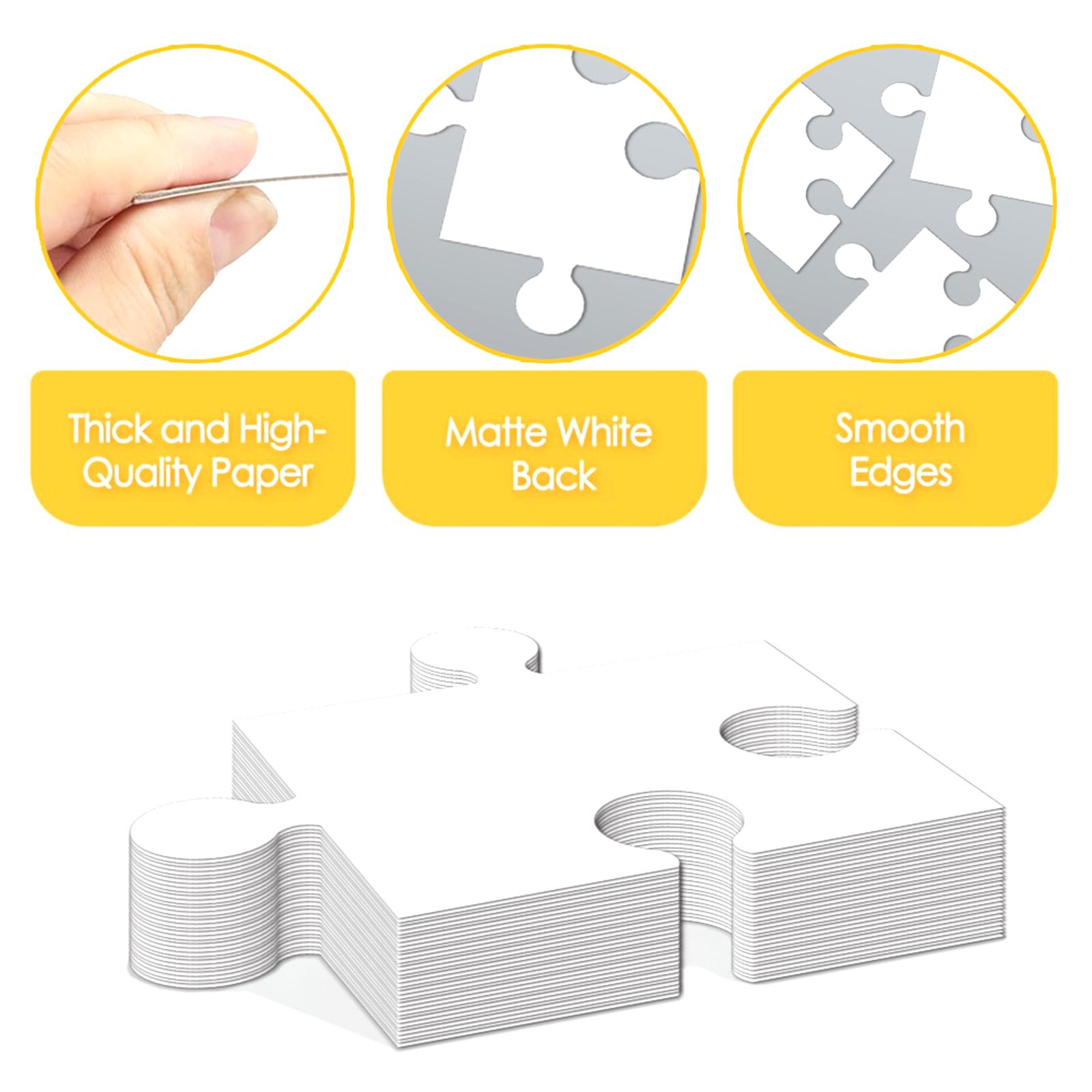 ألواح كرتونية بيضاء فارغة للأل - مراجعة Puzzle Blank White وسعره