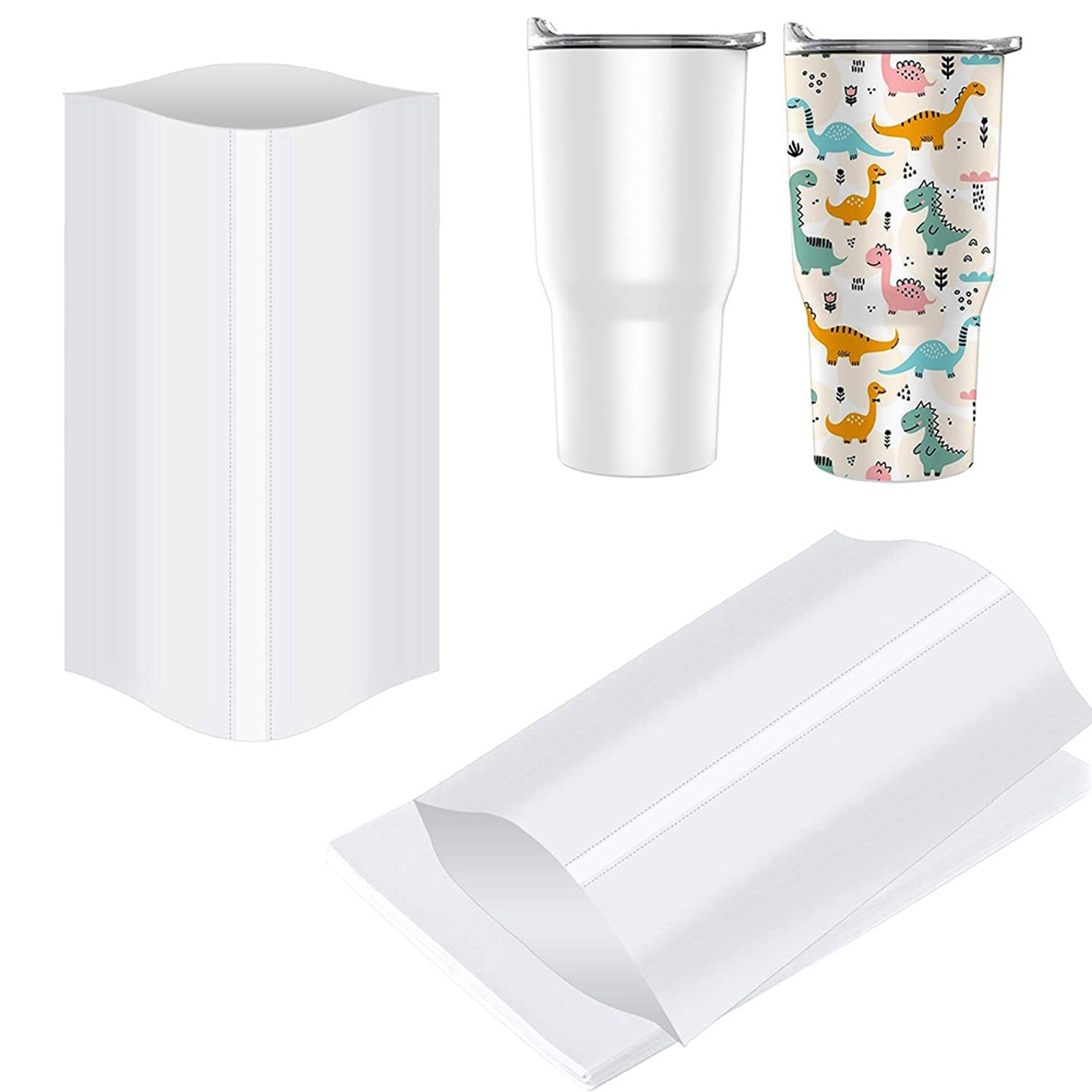 أغلفة بلاستيكية قابلة للانكماش - مراجعة Sublimation Mug White وسعره