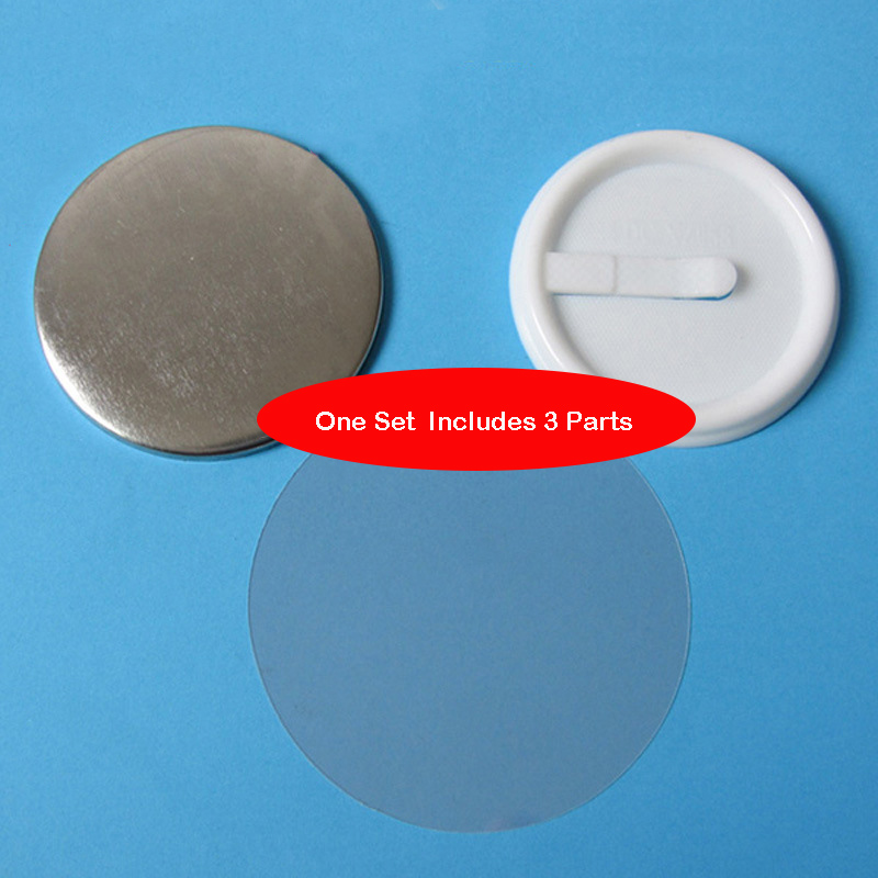 100 قطعة من شارات الأزرار القا - مراجعة Button Badge Blank وسعره