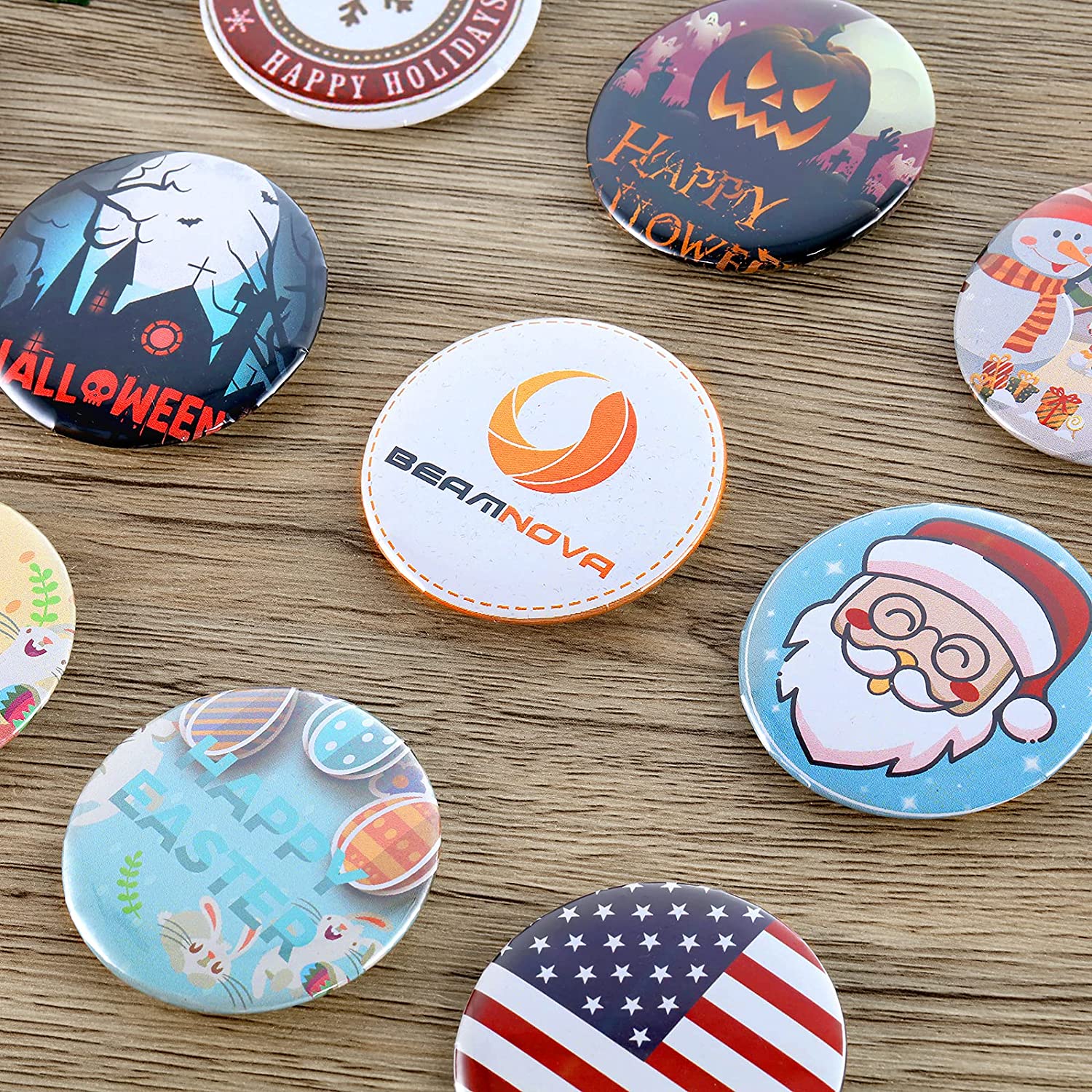 دبابيس أزرار معدنية خلفية ، دب - مراجعة Button Badge Blank وسعره