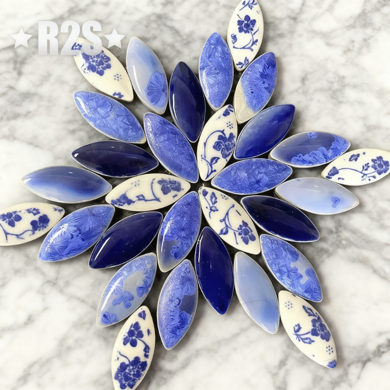 100 جرام مزيج اللون غير النظام - مراجعة Ceramic Tile Blank وسعره