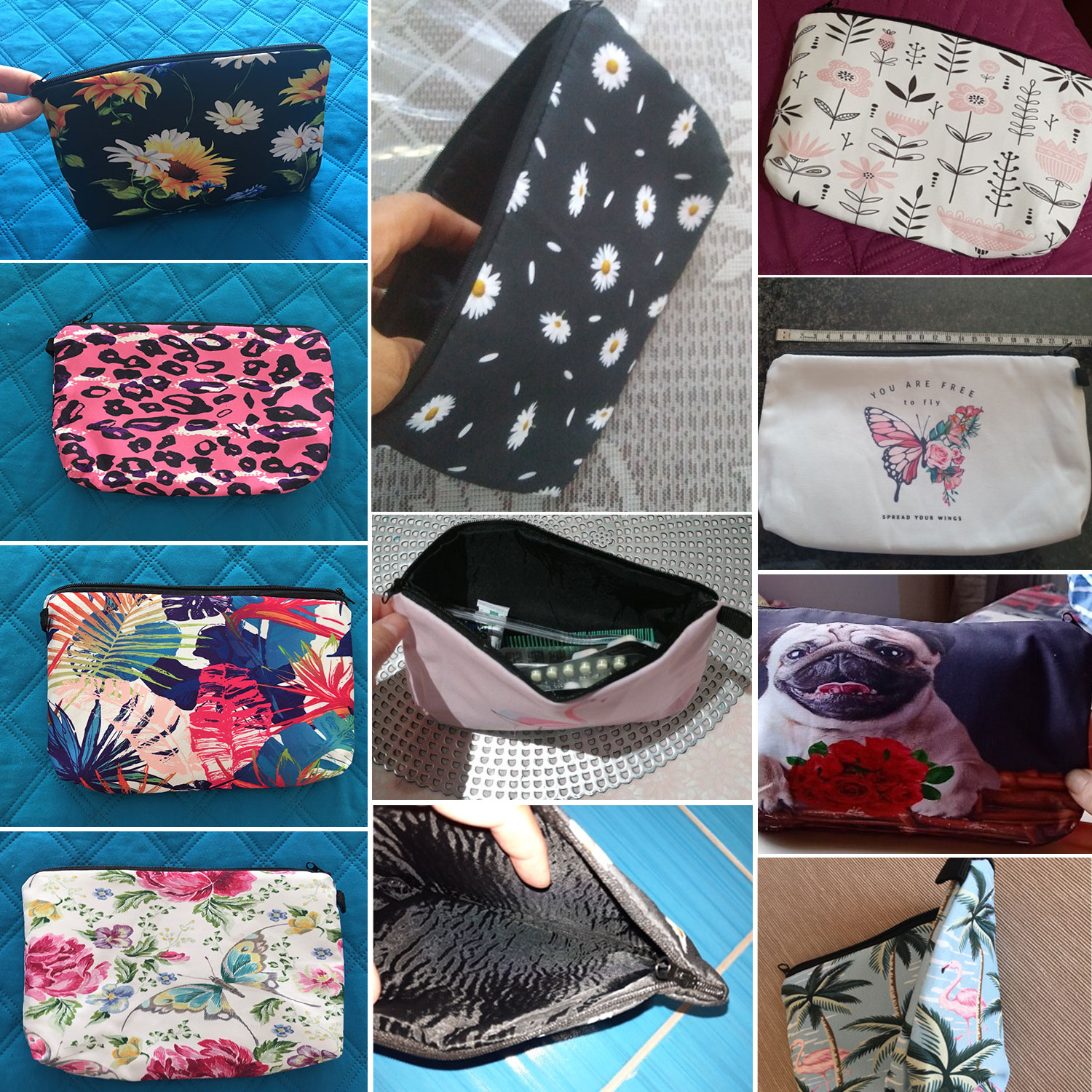 نقل الحرارة حقائب التجميل بلون - مراجعة Pillow Cover Sublimation وسعره