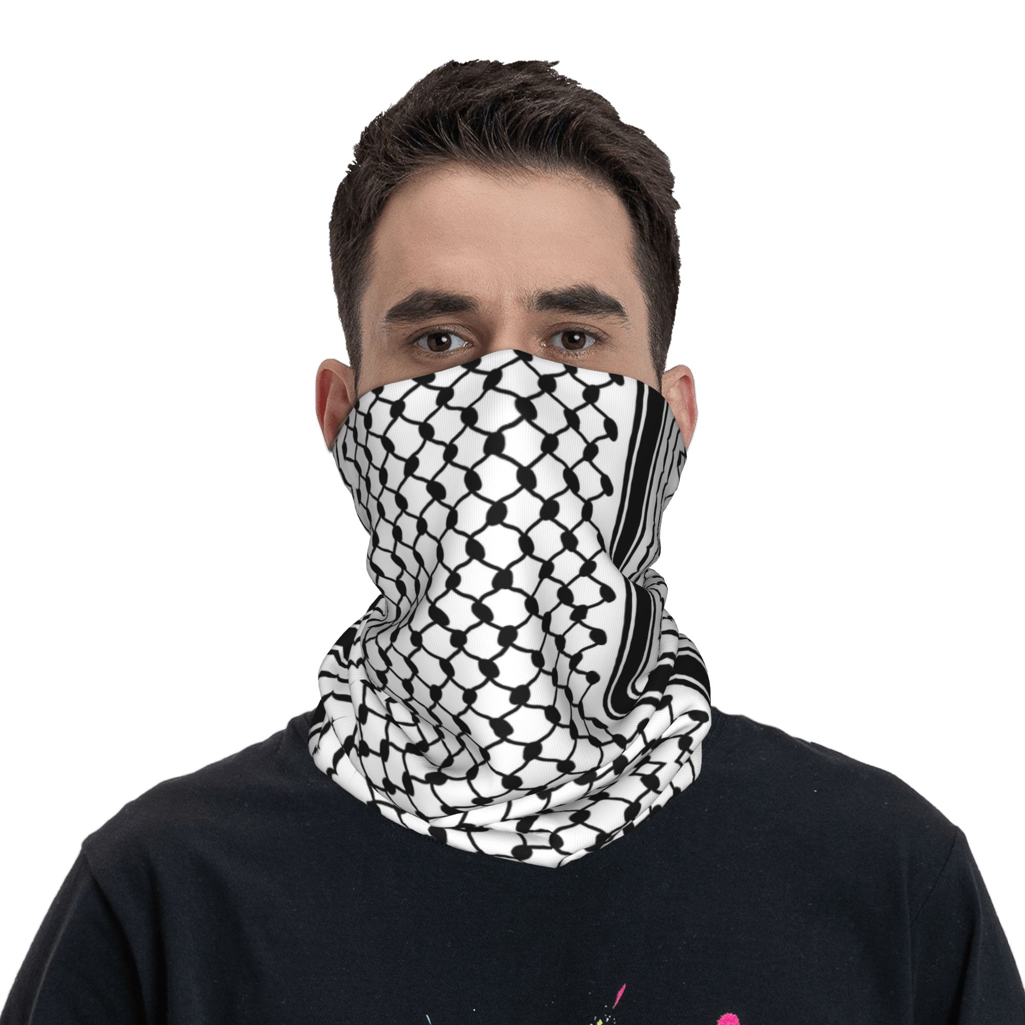 شماغ باندانا الرقبة الجراب يند - مراجعة Bandana Blank White وسعره