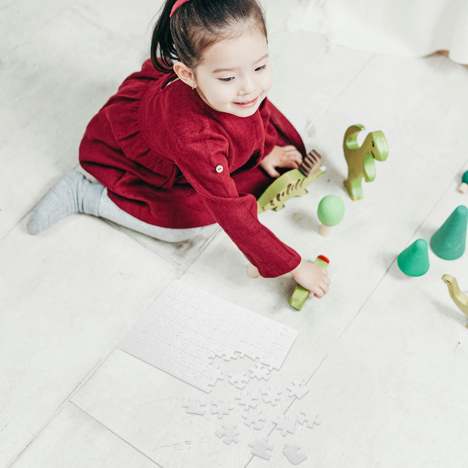 4 صفائح من قطع الألغاز البيضاء - مراجعة Puzzle Blank White وسعره