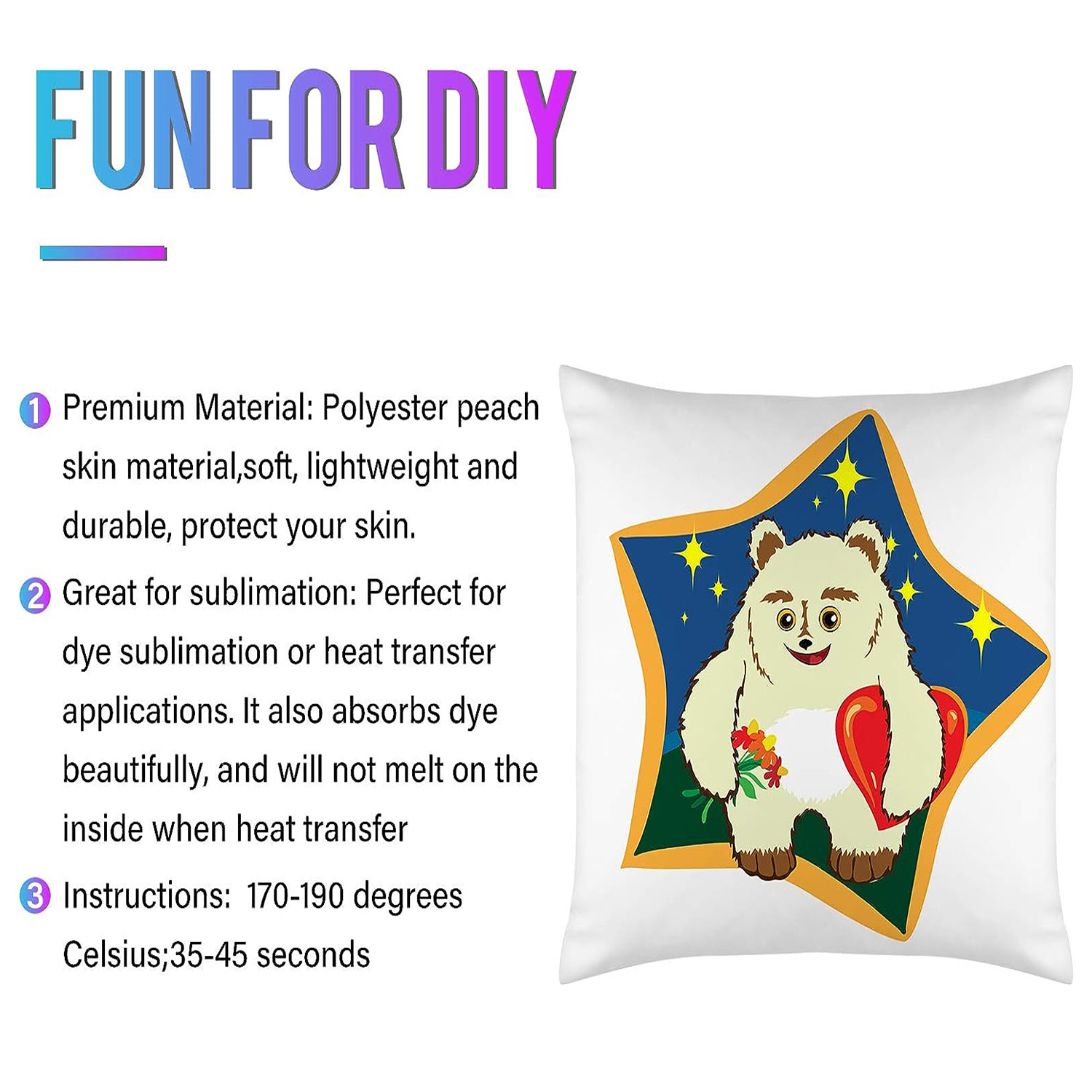 نقل الحرارة وسادة تغطي مع السو - مراجعة Pillow Cover Sublimation وسعره