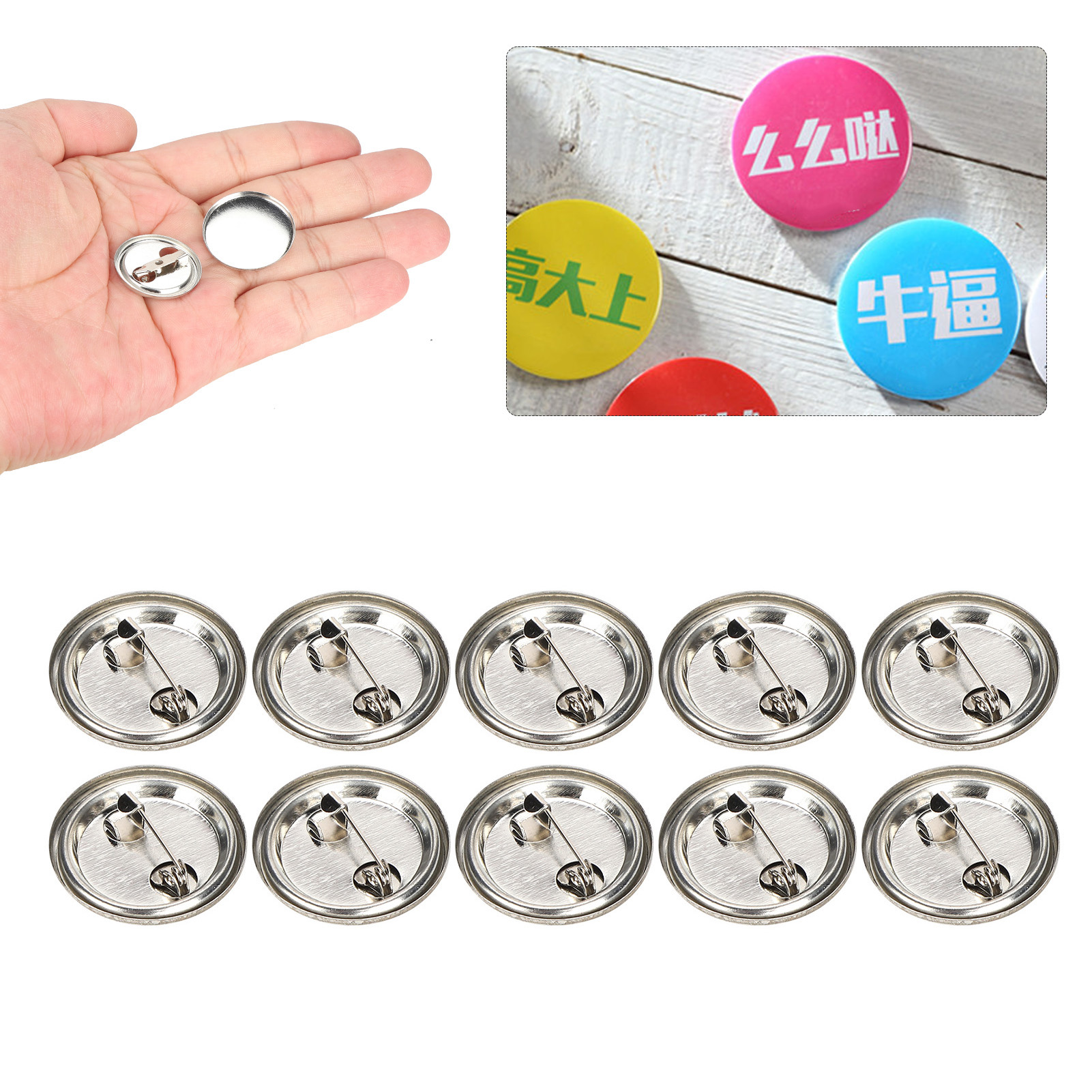 أجزاء شارات دائرية فارغة للحرف - مراجعة Button Badge Blank وسعره