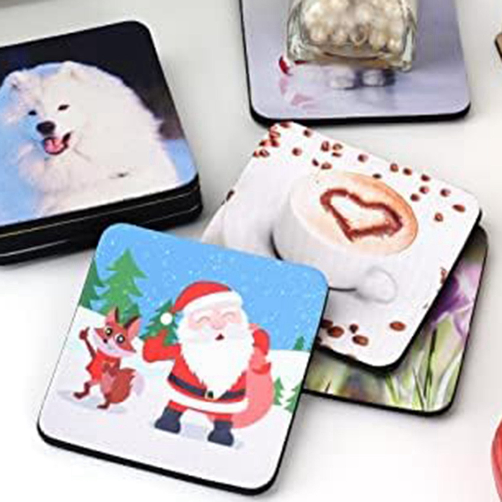 40 قطعة من حاملات الأكواب المر - مراجعة Coaster Sublimation Blank وسعره