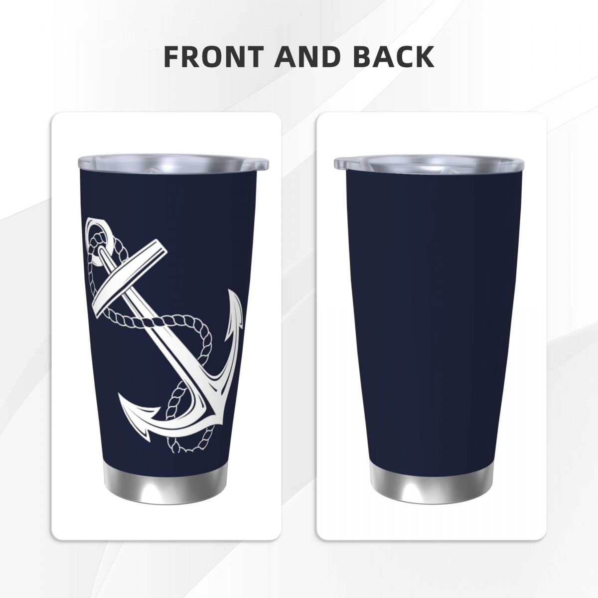 مرساة بحري الأبيض والبحري كوب  - مراجعة Tumbler 20Oz White وسعره