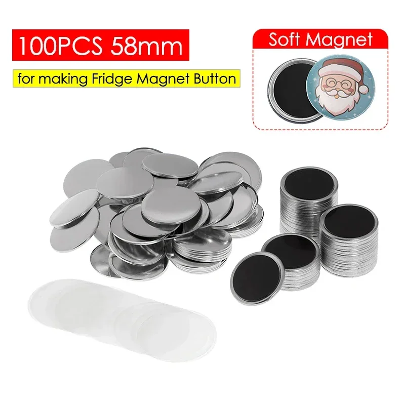 50/100 قطعة 25-75 مللي متر الم - مراجعة Button Badge Blank وسعره