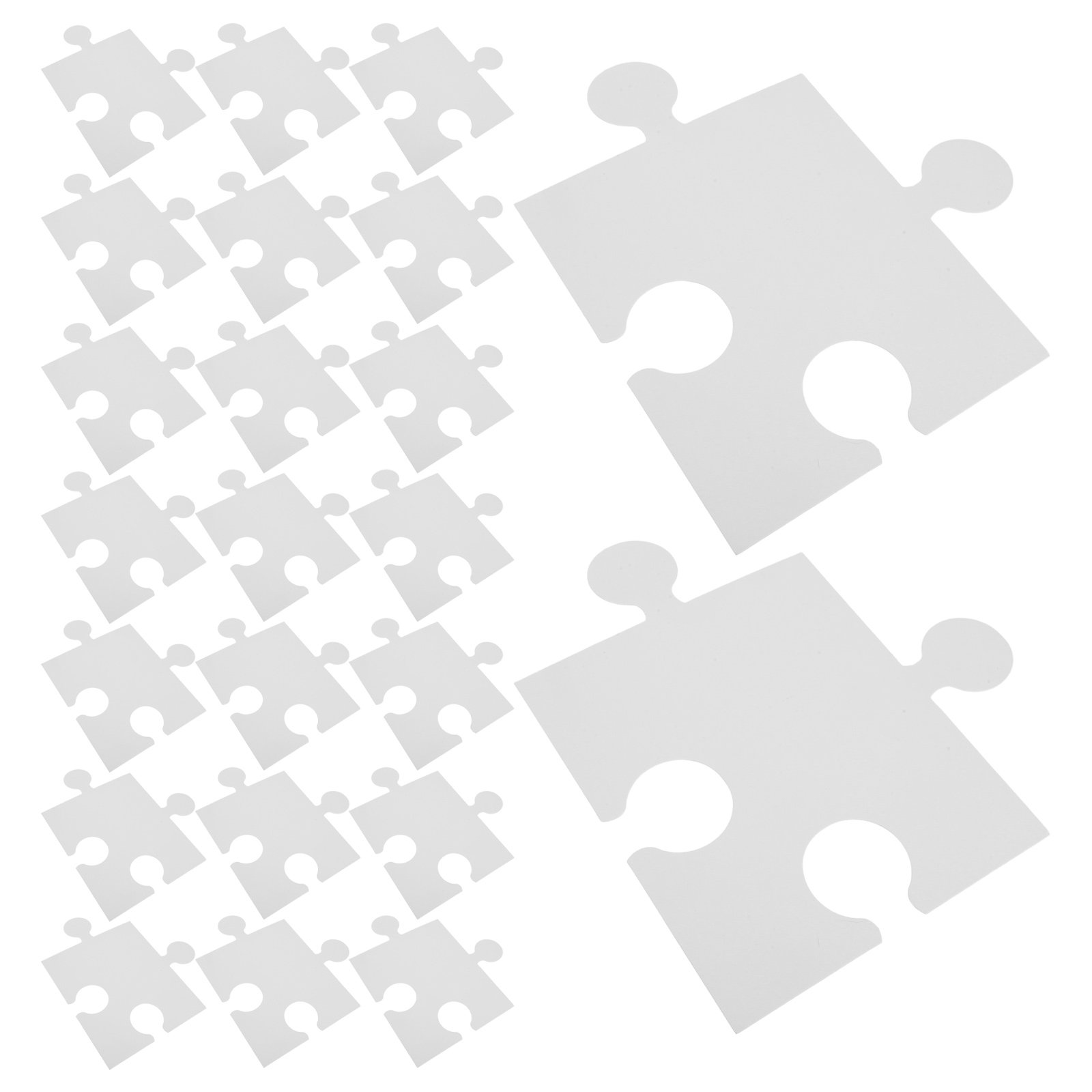 60 قطعة من قطع الألغاز البيضاء - مراجعة Puzzle Blank White وسعره