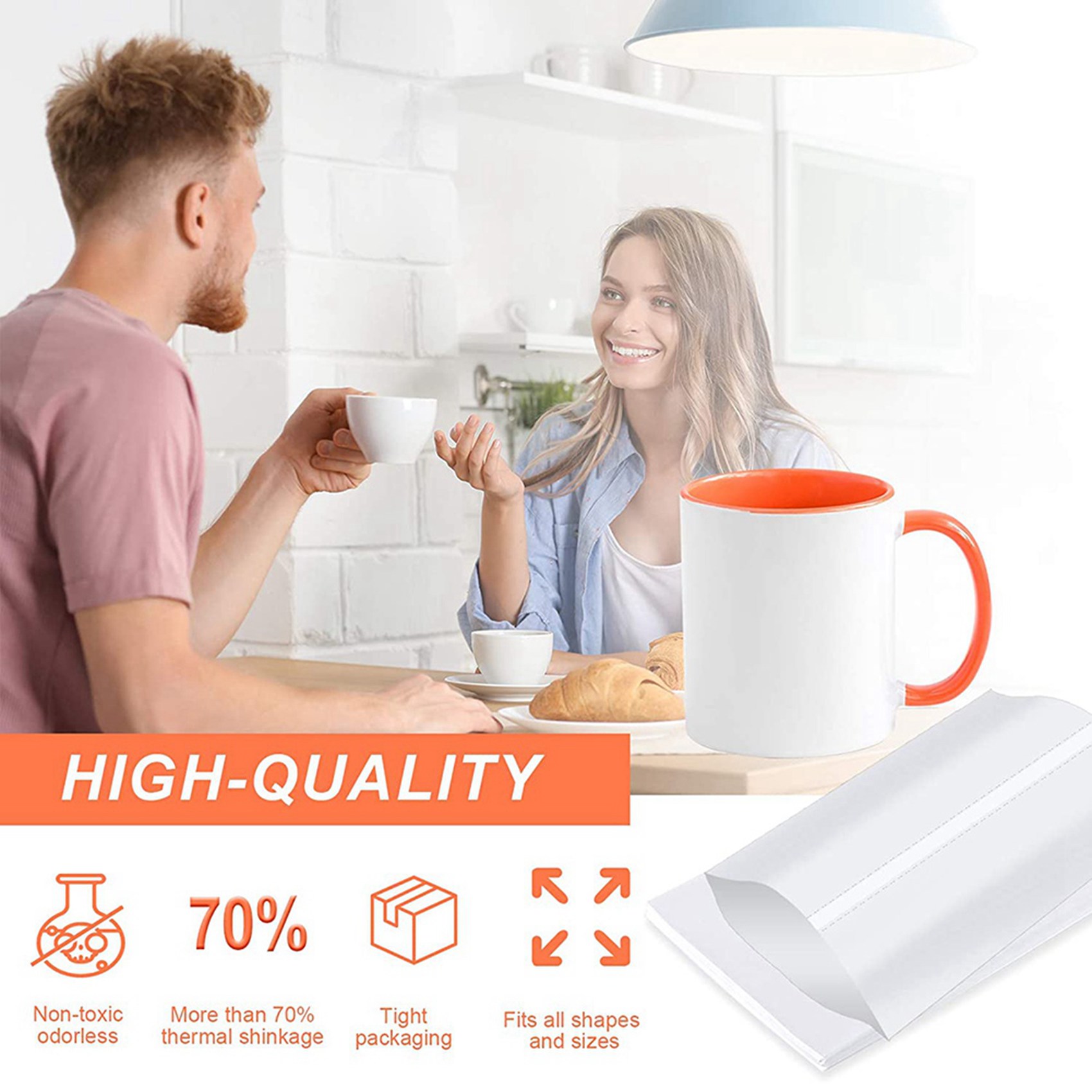 أغلفة قابلة للانكماش بالحرارة  - مراجعة Sublimation Mug White وسعره